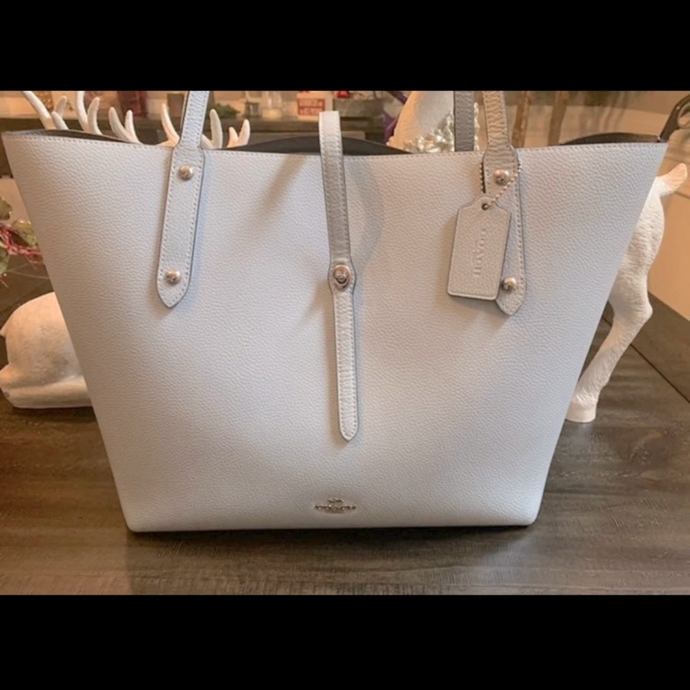 Coach Tote in Powder Blue